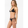 image:imageONEILL Womens Saltwater Solids Maracas Medium Bottoms  Adjustable Side Ties Medium CoverageBlack