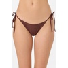 image:imageONEILL Womens Saltwater Solids Maracas Medium Bottoms  Adjustable Side Ties Medium CoverageChocolate