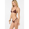 image:imageONEILL Womens Saltwater Solids Maracas Medium Bottoms  Adjustable Side Ties Medium CoverageChocolate