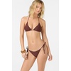 image:imageONEILL Womens Saltwater Solids Maracas Medium Bottoms  Adjustable Side Ties Medium CoverageChocolate