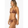 image:imageONEILL Womens Saltwater Solids Maracas Medium Bottoms  Adjustable Side Ties Medium CoverageCoconut Brown