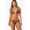 image:imageONEILL Womens Saltwater Solids Maracas Medium Bottoms  Adjustable Side Ties Medium CoverageCoconut Brown