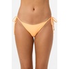 image:imageONEILL Womens Saltwater Solids Maracas Medium Bottoms  Adjustable Side Ties Medium CoverageNeon Apricot Nectar