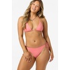image:imageONEILL Womens Saltwater Solids Maracas Medium Bottoms  Adjustable Side Ties Medium CoverageShell Pink