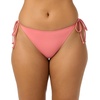 image:imageONEILL Womens Saltwater Solids Maracas Medium Bottoms  Adjustable Side Ties Medium CoverageShell Pink