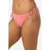 image:imageONEILL Womens Saltwater Solids Maracas Medium Bottoms  Adjustable Side Ties Medium CoverageShell Pink