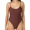 image:imageONEILL Womens Saltwater Solids Marine OnePiece SwimsuitChocolate