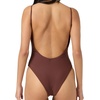 image:imageONEILL Womens Saltwater Solids Marine OnePiece SwimsuitChocolate