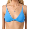 image:imageONEILL Womens Saltwater Solids Pismo Bralette Top  Front Knot Adjustable StrapsBlue