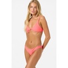 image:imageONEILL Womens Saltwater Solids Pismo Bralette Top  Front Knot Adjustable StrapsFiery Coral