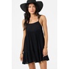 image:imageONEILL Womens Saltwater Solids Rilee Mini CoverUp Dress  Lightweight Crinkle Fabric Adjustable StrapsBlack