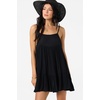 image:imageONEILL Womens Saltwater Solids Rilee Mini CoverUp Dress  Lightweight Crinkle Fabric Adjustable StrapsBlack