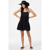 image:imageONEILL Womens Saltwater Solids Rilee Mini CoverUp Dress  Lightweight Crinkle Fabric Adjustable StrapsBlk