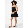 image:imageONEILL Womens Saltwater Solids Rilee Mini CoverUp Dress  Lightweight Crinkle Fabric Adjustable StrapsBlk