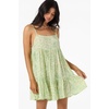 image:imageONEILL Womens Saltwater Solids Rilee Mini CoverUp Dress  Lightweight Crinkle Fabric Adjustable StrapsCitron