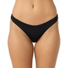 image:imageONEILL Womens Saltwater Solids Rockley Medium Bottoms  Medium Coverage Clean FinishBlk