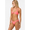 image:imageONEILL Womens Saltwater Solids Rockley Medium Bottoms  Medium Coverage Clean FinishFiery Coral