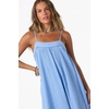 image:imageONEILL Womens Saltwater Solids Sai Maxi CoverUp Dress  Adjustable Straps Side SlitsBlue Glass