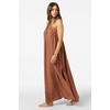 image:imageONEILL Womens Saltwater Solids Sai Maxi CoverUp Dress  Adjustable Straps Side SlitsCarob Brown