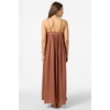 image:imageONEILL Womens Saltwater Solids Sai Maxi CoverUp Dress  Adjustable Straps Side SlitsCarob Brown