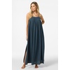 image:imageONEILL Womens Saltwater Solids Sai Maxi CoverUp Dress  Adjustable Straps Side SlitsSlate
