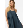 image:imageONEILL Womens Saltwater Solids Sai Maxi CoverUp Dress  Adjustable Straps Side SlitsSlate