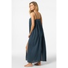 image:imageONEILL Womens Saltwater Solids Sai Maxi CoverUp Dress  Adjustable Straps Side SlitsSlate