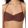 image:imageONEILL Womens Saltwater Solids Tidal Bralette Top  Adjustable Straps Removable CupsChocolate