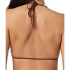 image:imageONEILL Womens Saltwater Solids Tidal Bralette Top  Adjustable Straps Removable CupsChocolate