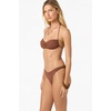 image:imageONEILL Womens Saltwater Solids Tidal Bralette Top  Adjustable Straps Removable CupsCoconut Brown