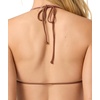 image:imageONEILL Womens Saltwater Solids Tidal Bralette Top  Adjustable Straps Removable CupsCoconut Brown