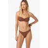 image:imageONEILL Womens Saltwater Solids Tidal Bralette Top  Adjustable Straps Removable CupsCoconut Brown