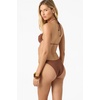 image:imageONEILL Womens Saltwater Solids Tidal Bralette Top  Adjustable Straps Removable CupsCoconut Brown
