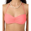 image:imageONEILL Womens Saltwater Solids Tidal Bralette Top  Adjustable Straps Removable CupsFiery Coral