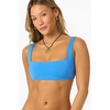 image:imageONEILL Womens Saltwater Solids Westwater Tank  Square Neck Adjustable StrapsBlue