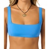 image:imageONEILL Womens Saltwater Solids Westwater Tank  Square Neck Adjustable StrapsBlue