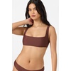 image:imageONEILL Womens Saltwater Solids Westwater Tank  Square Neck Adjustable StrapsChocolate