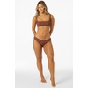 image:imageONEILL Womens Saltwater Solids Westwater Tank  Square Neck Adjustable StrapsCoconut Brown