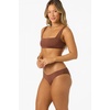 image:imageONEILL Womens Saltwater Solids Westwater Tank  Square Neck Adjustable StrapsCoconut Brown