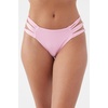 image:imageONEILL Womens Swim Saltwater Solids Boulders Bott FullCoverage Bikini Bottom Pink S
