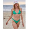 image:imageONEILL Womens Swim Saltwater Solids Texture Flame Cheeky Bikini Bottom Sky BlueGumdrop Green  Saltwater Solids Texture Flame