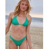 image:imageONEILL Womens Swim Saltwater Solids Texture Flame Cheeky Bikini Bottom Sky BlueGumdrop Green  Saltwater Solids Texture Flame