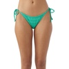 image:imageONEILL Womens Swim Saltwater Solids Texture Marac MediumCoverage Bikini Bottom Gumdrop Green L