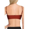 image:imageONeill Salt Water Solid Textured Bralette Bikini Top in Dark Etruscan Red