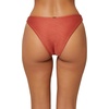 image:imageONeill Salt Water Solid Textured HiLeg Bikini Bottom in Dark Etruscan Red