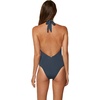image:imageONeill Womens Salt Water Solids HiNeck One Piece Swimsuit Black LDeep Teal