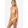 image:imageONeill Womens Saltwater Solids Blue Lagoon Full Bikini Bottoms  Wide Strap Full CoverageNeon Apricot Nectar