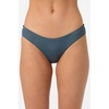 image:imageONeill Womens Saltwater Solids Blue Lagoon Full Bikini Bottoms  Wide Strap Full CoverageSlate