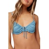 image:imageONeill Womens Underwire Bikini Swimsuit TopDark Cameo Blue  Avalon Saltwater Solids Top