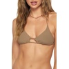 image:imageWomens Swim Saltwater Solids Madrid Triangle Bikini Top Driftwood S